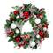 Village Lighting Company; Village Lighting 30" Pre-Lit Nordic Christmas Wreath, Red & Clear LED Lights; Category:Decorated Wreaths; Image:2